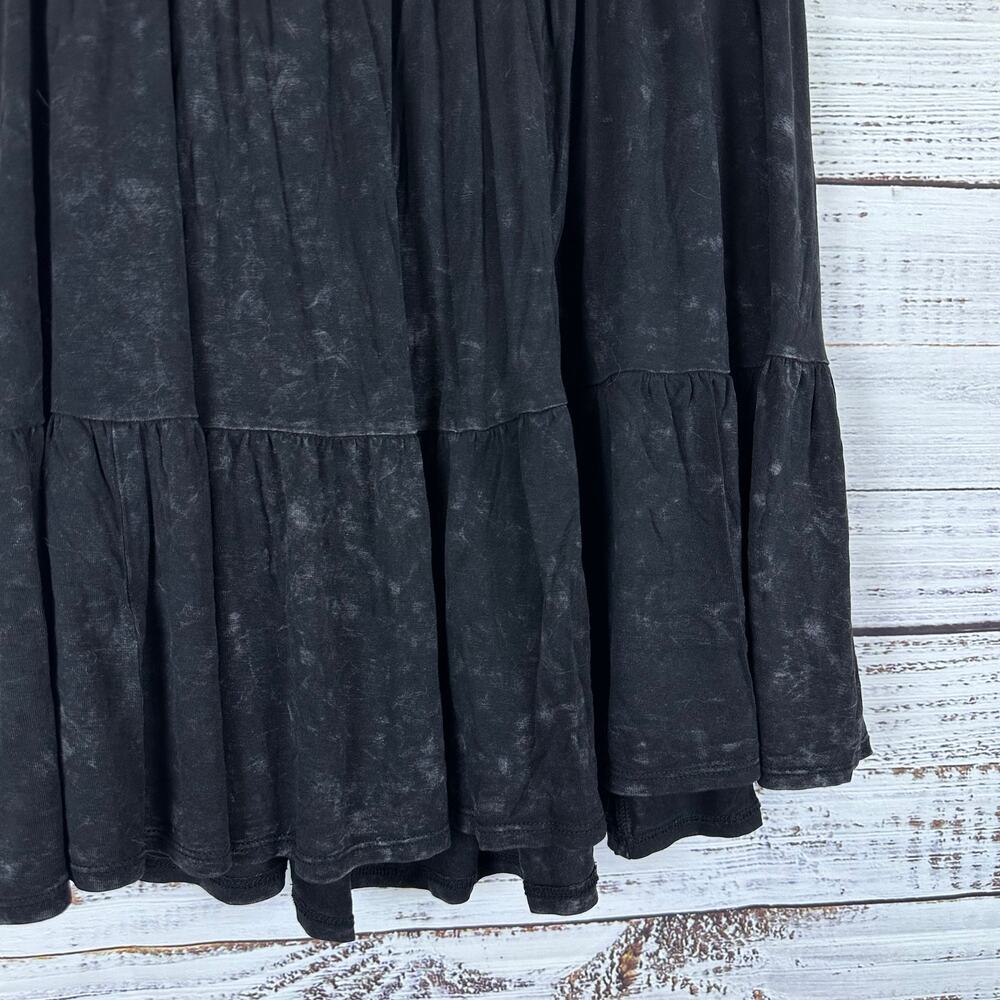 Womens Torrid Super Soft Knits Pull On Elastic Flowy Black Skirt Goth Grunge 1X - Picture 2 of 6